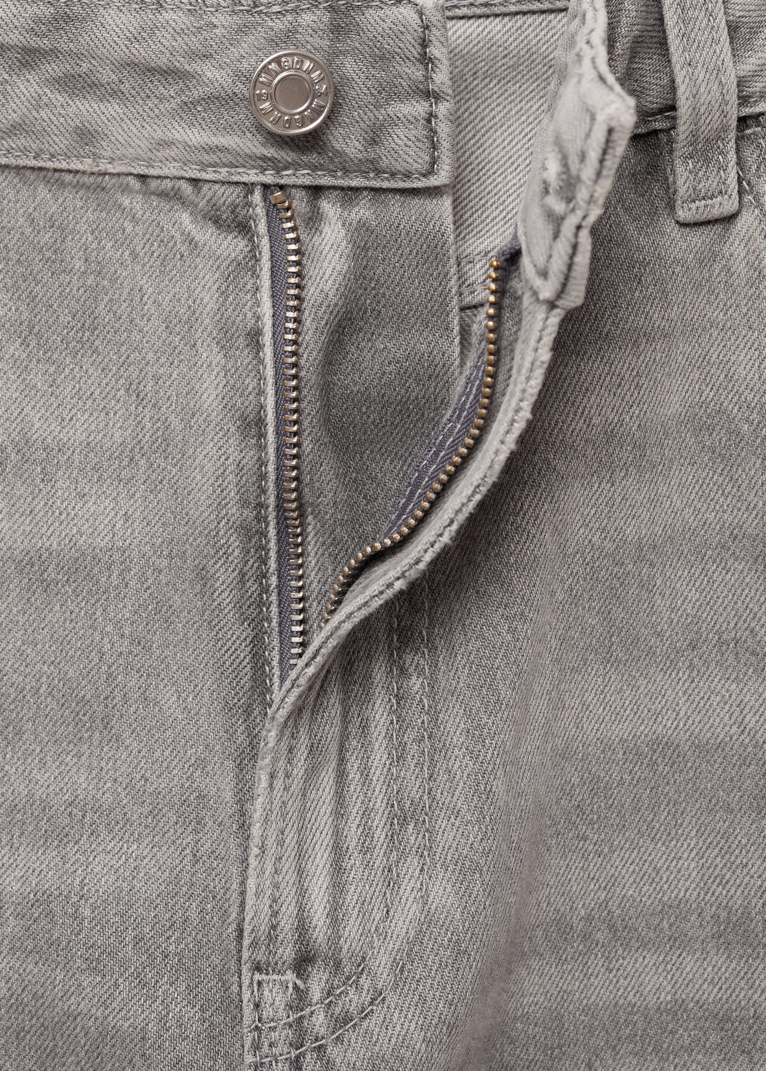 MANGO - Miami medium-rise straight-fit jeans denim grey - 2 - Woman