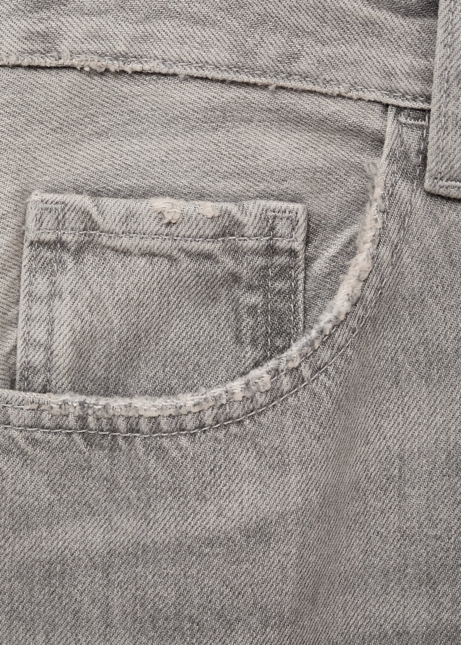 MANGO - Miami medium-rise straight-fit jeans denim grey - 2 - Woman