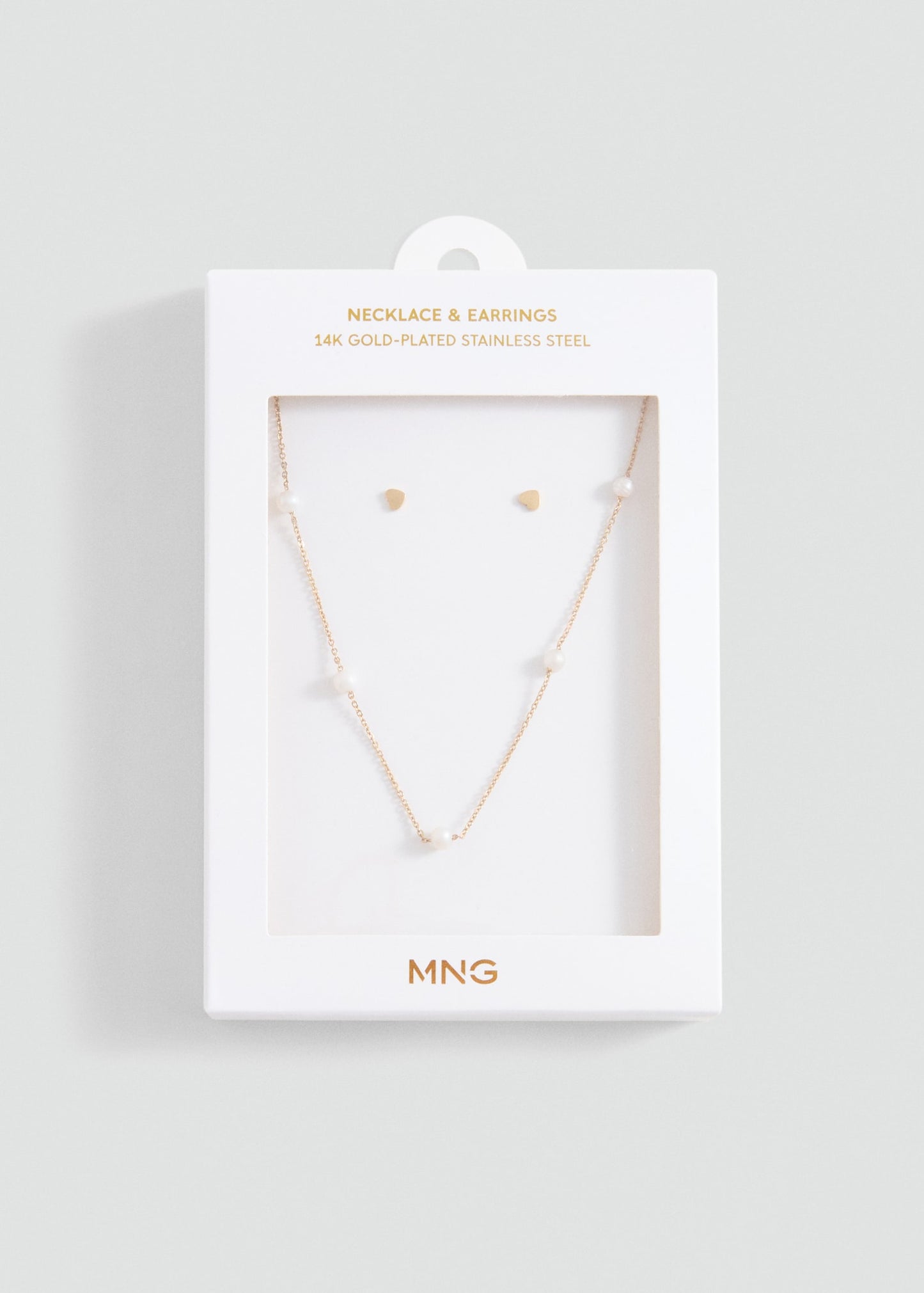 MANGO KIDS - Necklace and earrings set gold - One size - Kids