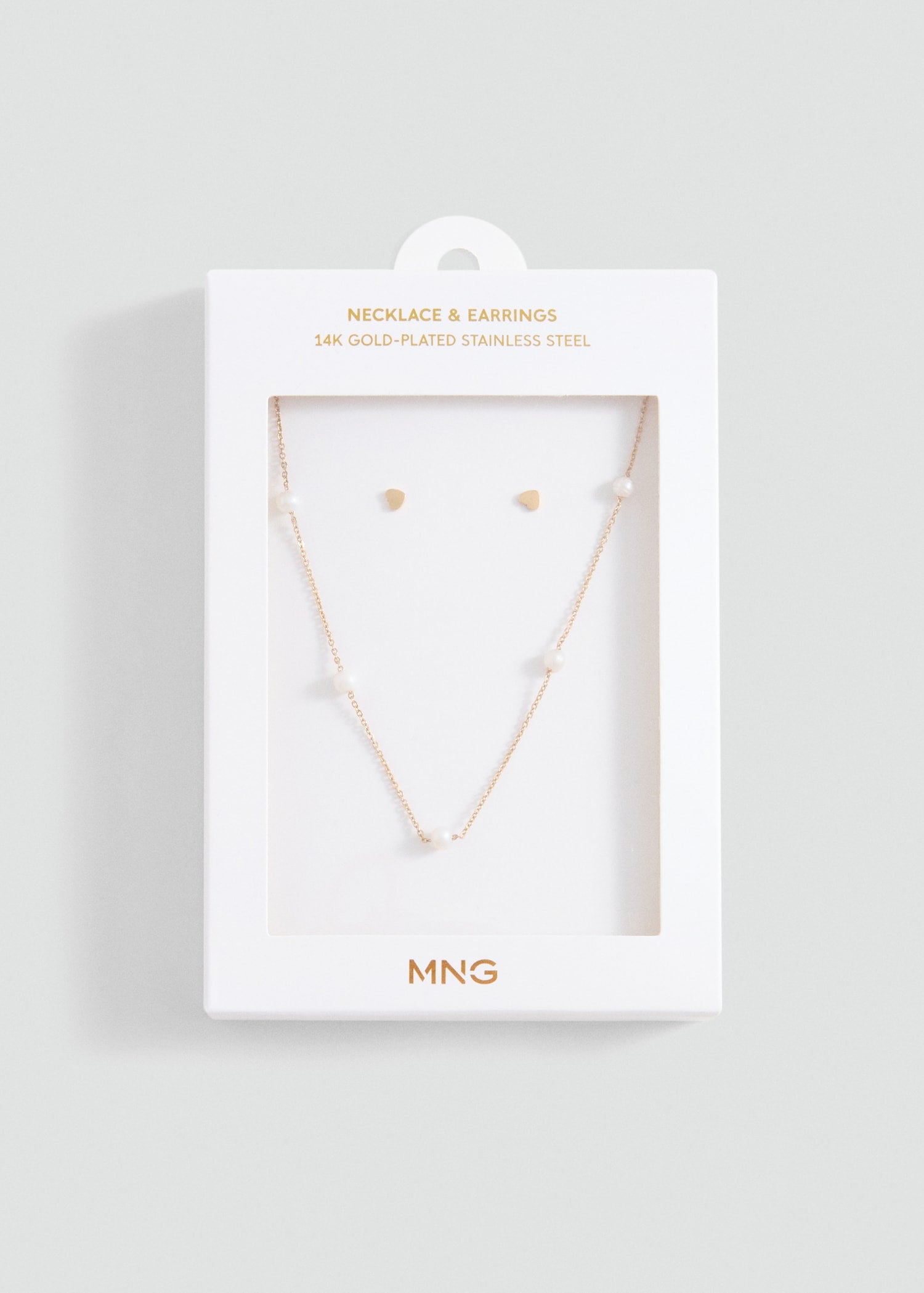 MANGO KIDS - Necklace and earrings set gold - One size - Kids