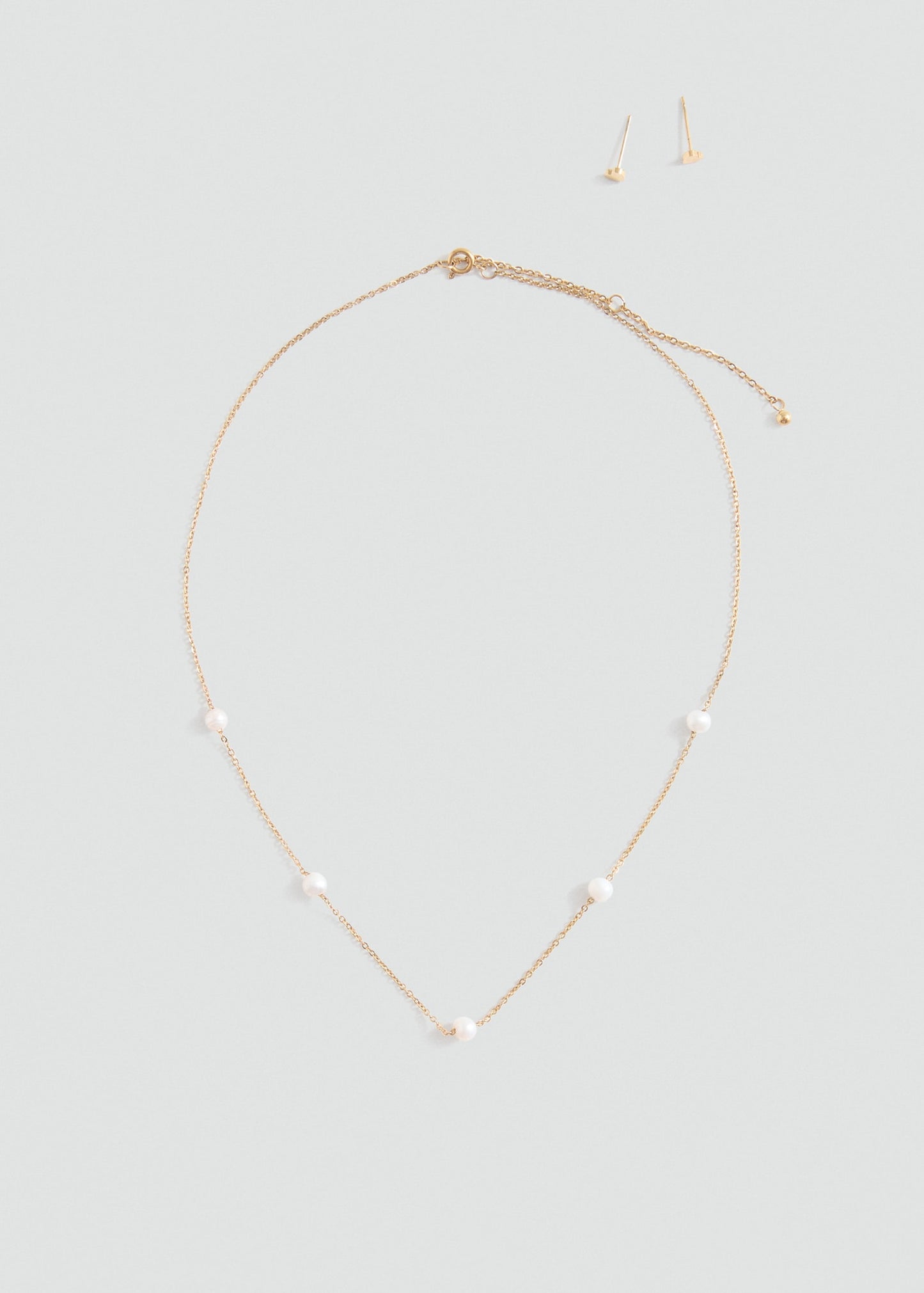 MANGO KIDS - Necklace and earrings set gold - One size - Kids