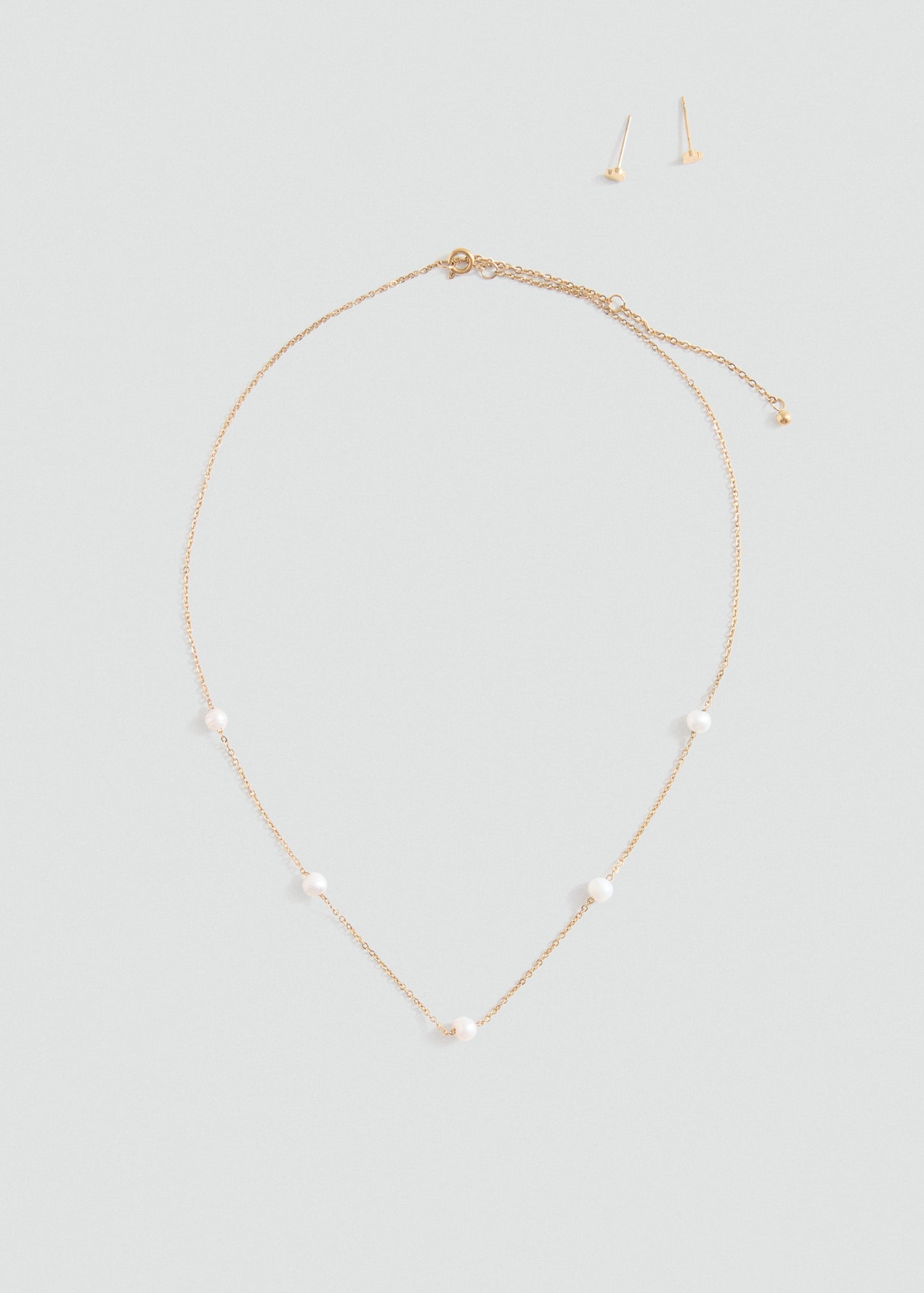 MANGO KIDS - Necklace and earrings set gold - One size - Kids
