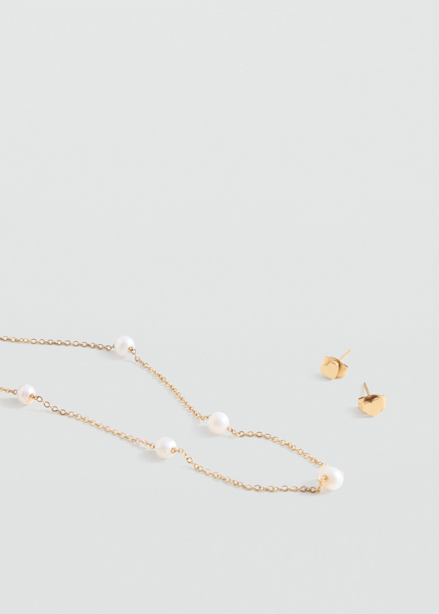 MANGO KIDS - Necklace and earrings set gold - One size - Kids