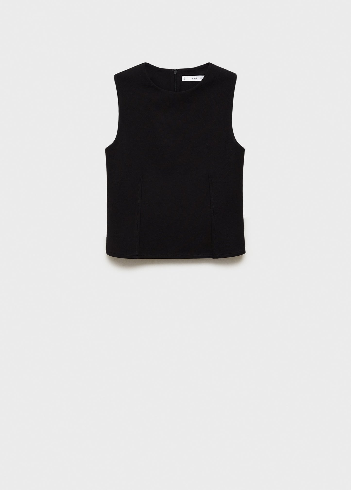 MANGO - Top with wide straps black - L - Woman