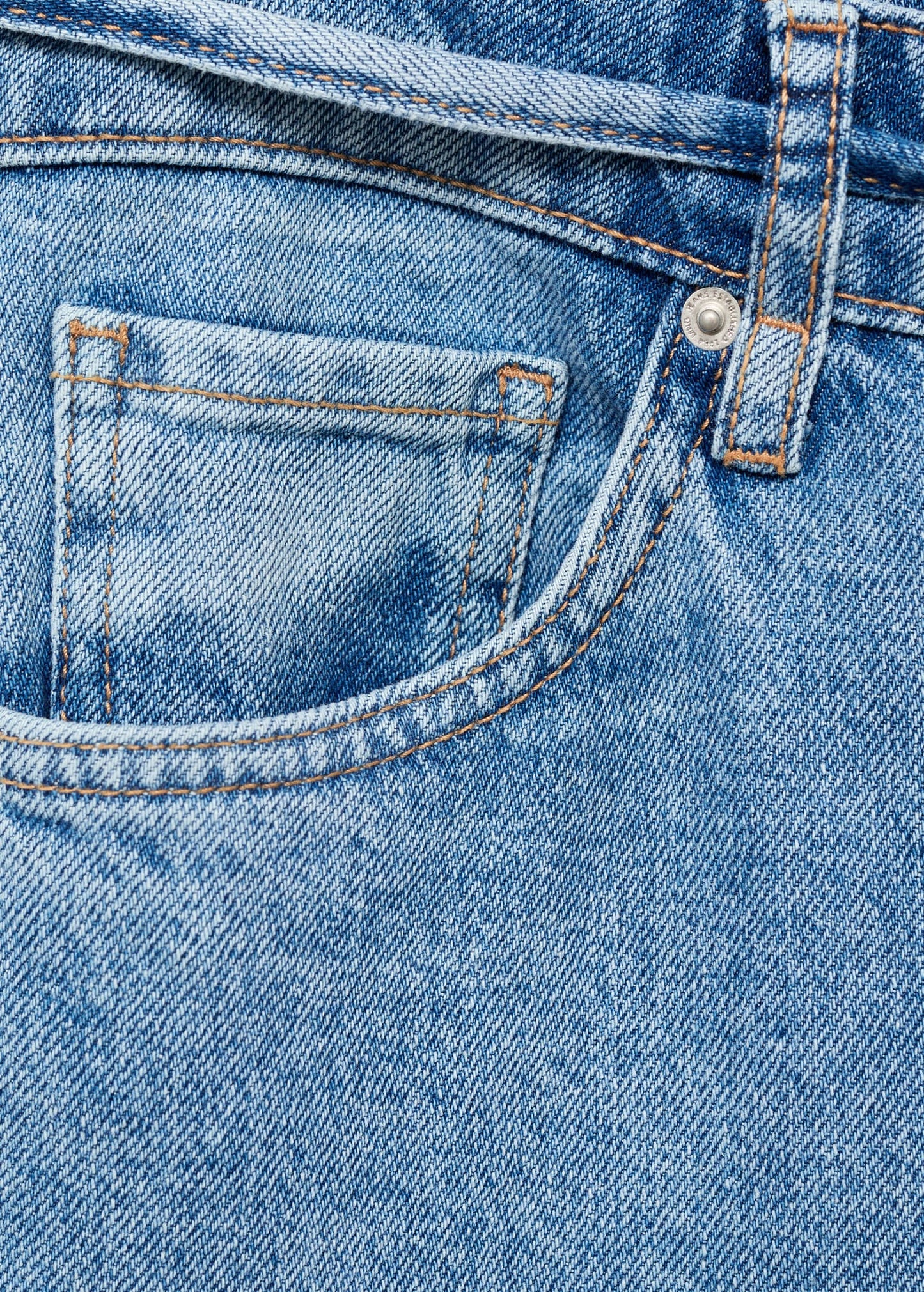MANGO - Low-rise wideleg jeans with belt medium blue - 12 - Woman